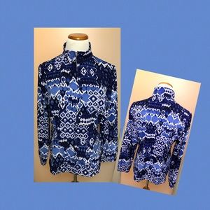 Chico’s Zenergy Blue Print Jacket